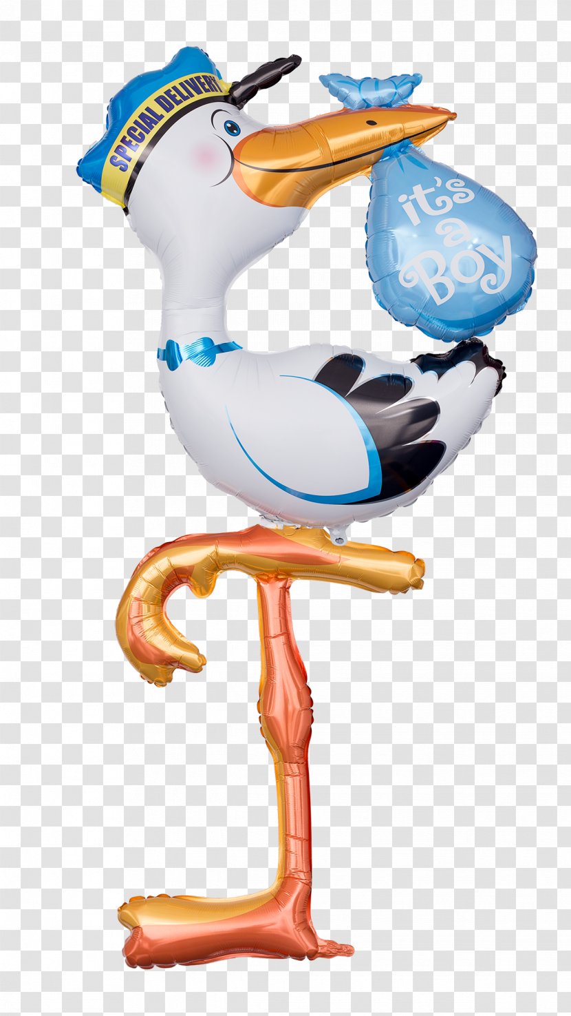 Stork Toy Balloon Infant Gas - Silhouette - Storch HD Transparent PNG