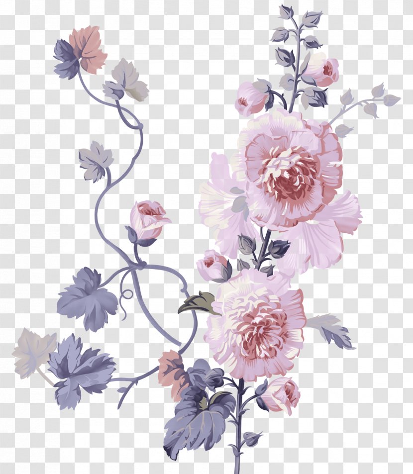 Watercolour Flowers Painting Floral Design - Rose Family Transparent PNG