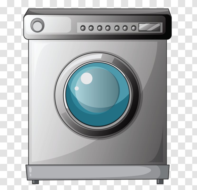 Washing Machines Home Appliance - Clothes Line - Machine Cartoon Transparent PNG