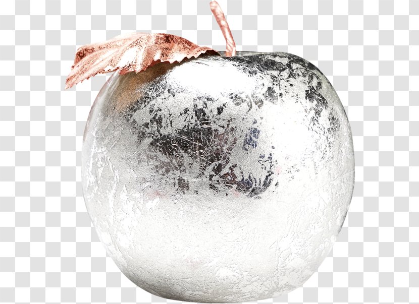 Christmas Apple Fruit Auglis - Food - Silver Transparent PNG