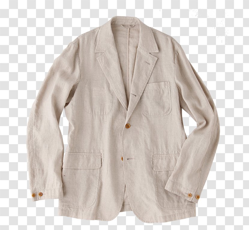 Blazer J. Press Jacket Sleeve Linen - J Transparent PNG
