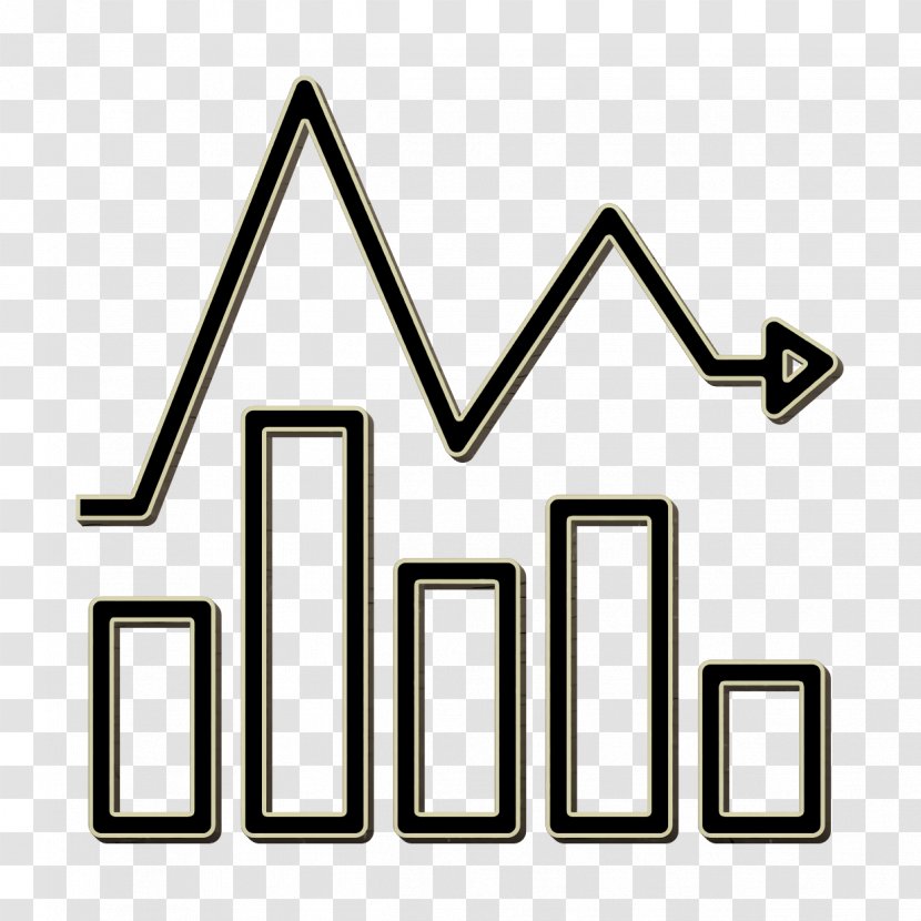 Graph Icon Stock Market Fluctuation - Text - Logo Transparent PNG