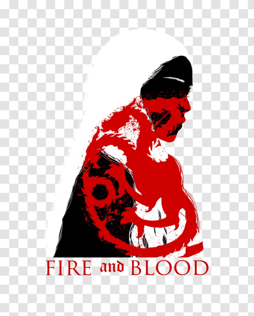 Logo Character House Targaryen Font - Fire And Blood Transparent PNG
