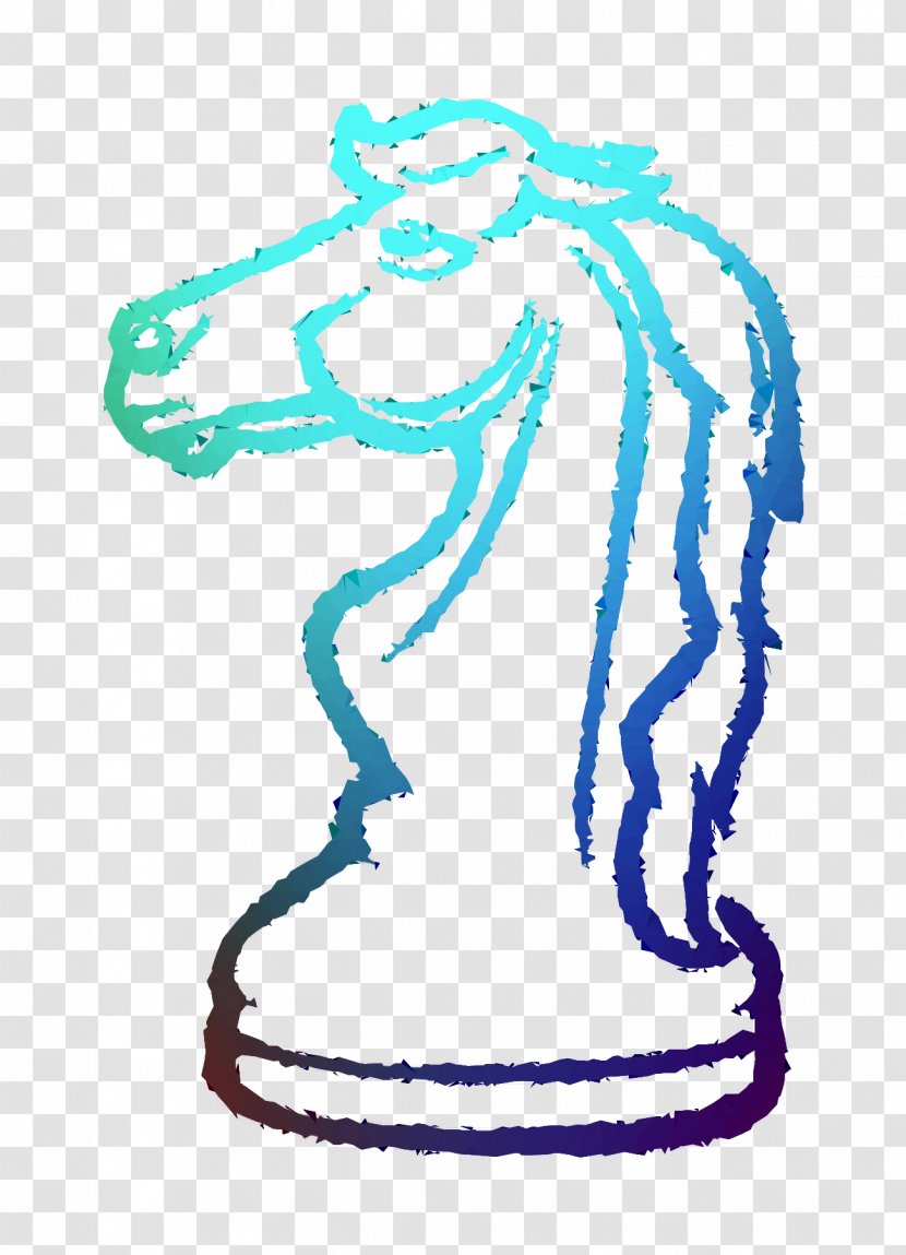 Chess Illustration Horse Clip Art Knight - Mane - Line Transparent PNG