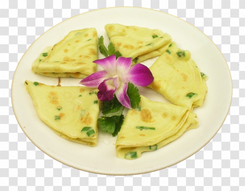 Cong You Bing Vegetarian Cuisine Jianbing Pancake Rou Jia Mo - Pajeon - Green Onion Transparent PNG