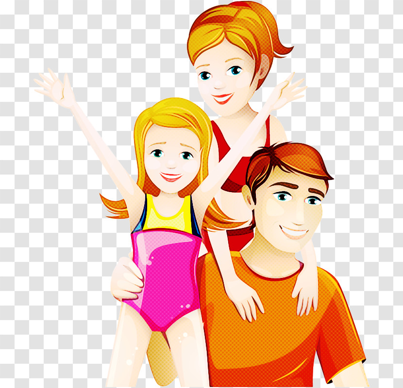 Cartoon Fun Happy Gesture Child Transparent PNG