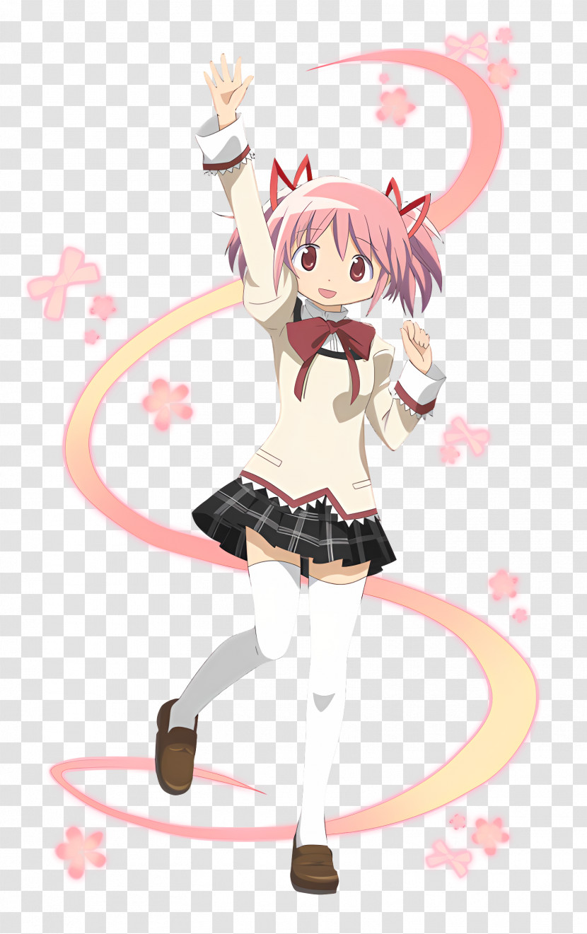 Madoka Kaname - Anime Girl With Pink Hair Transparent PNG