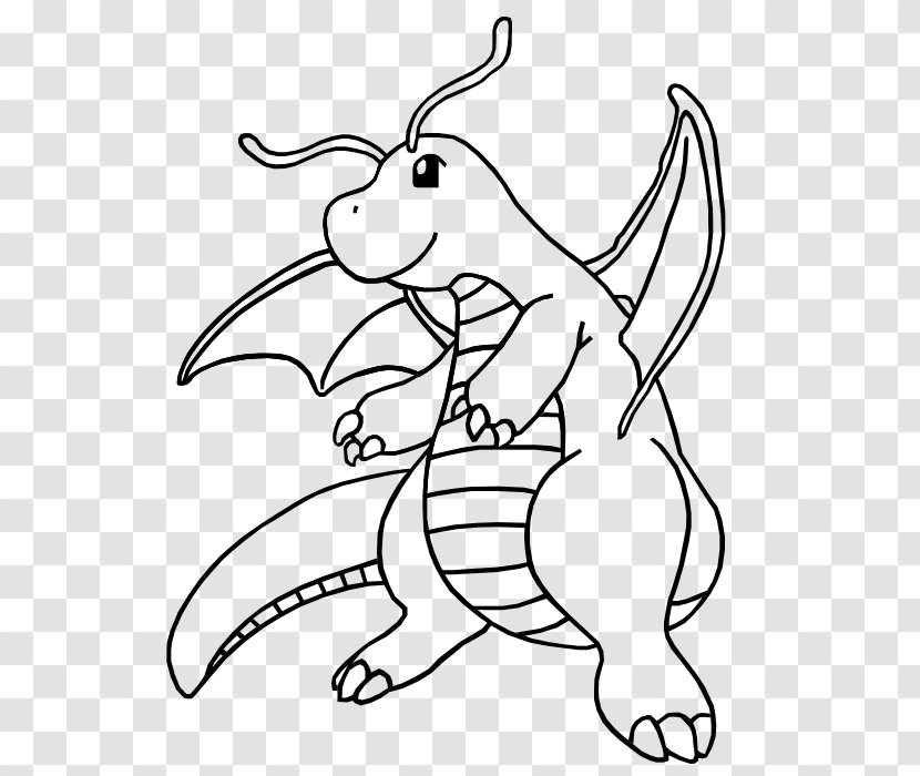 Drawing Pokémon Sun And Moon Dragonite Coloring Book Trainer - Silhouette - Mega Man Battle Chip Challenge Transparent PNG