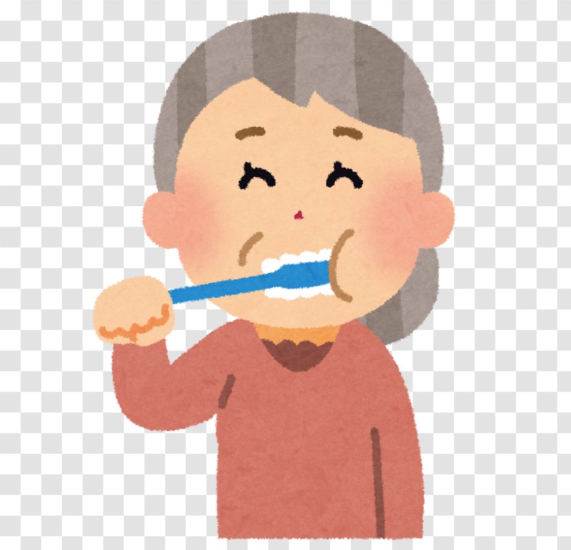Tooth Brushing Toothpaste Dentist Old Age Mouth - Flower Transparent PNG