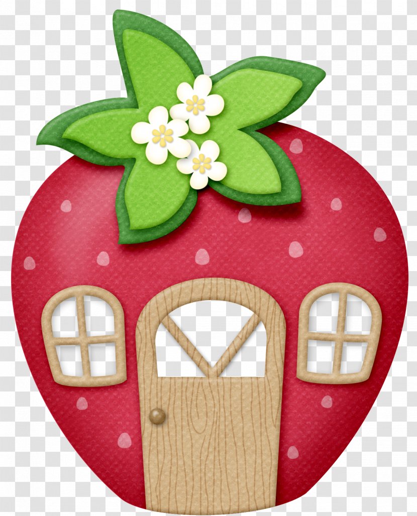 Shortcake Strawberry Aedmaasikas Clip Art - Christmas Ornament - House Transparent PNG