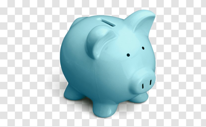 Piggy Bank - Turquoise - Pig Transparent PNG