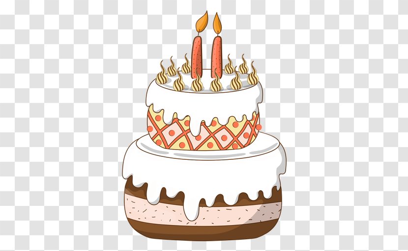 Birthday Cake Torte Torta Tart Chocolate - Drawing Transparent PNG