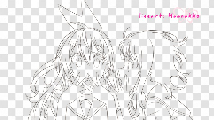 Nisekoi Line Art Work Of Sketch - Frame - Onodera Transparent PNG