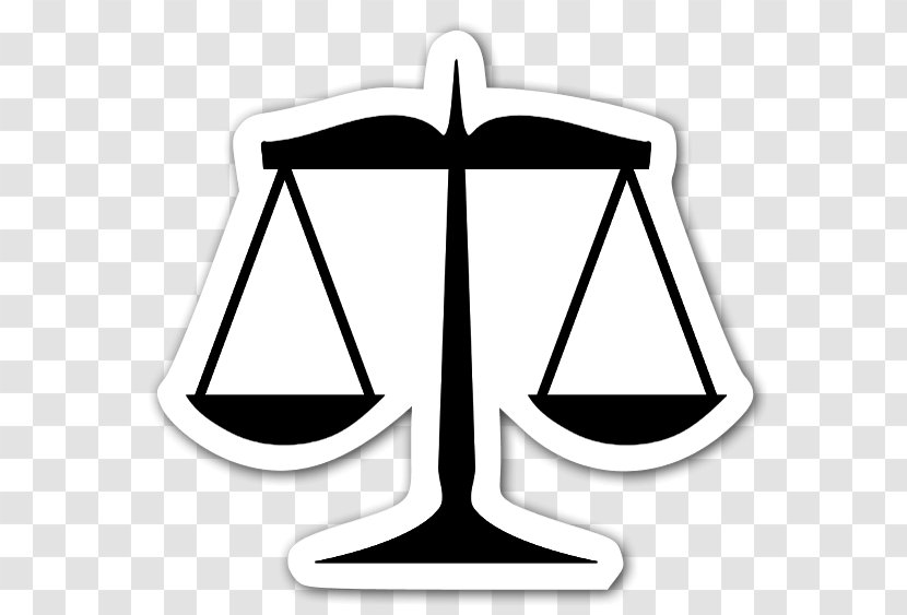 Measuring Scales Line Art Clip - Lady Justice - Mirrored Transparent PNG