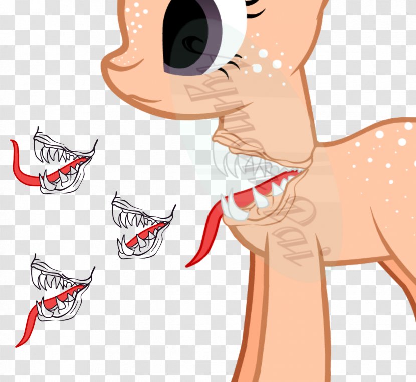 Horse My Little Pony Thumb Mouth - Flower - Pink Anti Sai Cream Transparent PNG