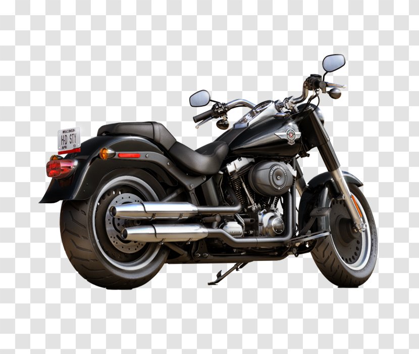 Harley-Davidson FLSTF Fat Boy Softail Motorcycle Sportster Transparent PNG