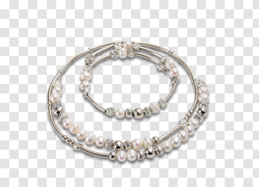 Pearl Bracelet Necklace Jewellery Material - Silver Transparent PNG