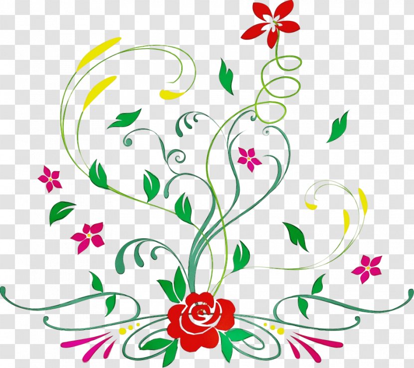 Flower Art Watercolor - Cut Flowers - Ornament Floristry Transparent PNG