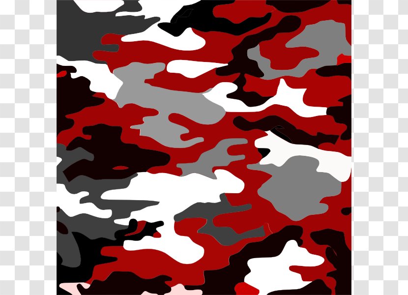 Military Camouflage Red Clip Art - Color - Cross Cliparts Transparent PNG
