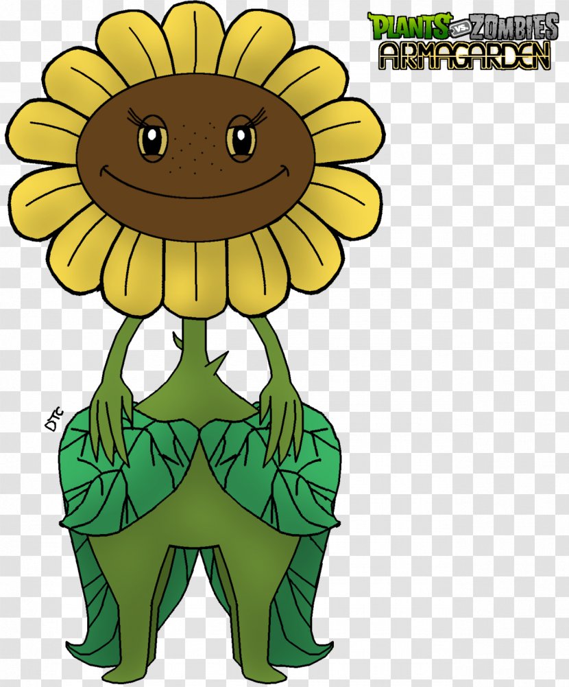 Common Sunflower Plants Vs. Zombies: Garden Warfare 2 Daisy Family Seed Drawing - Flowering Plant - Supreme Transparent PNG