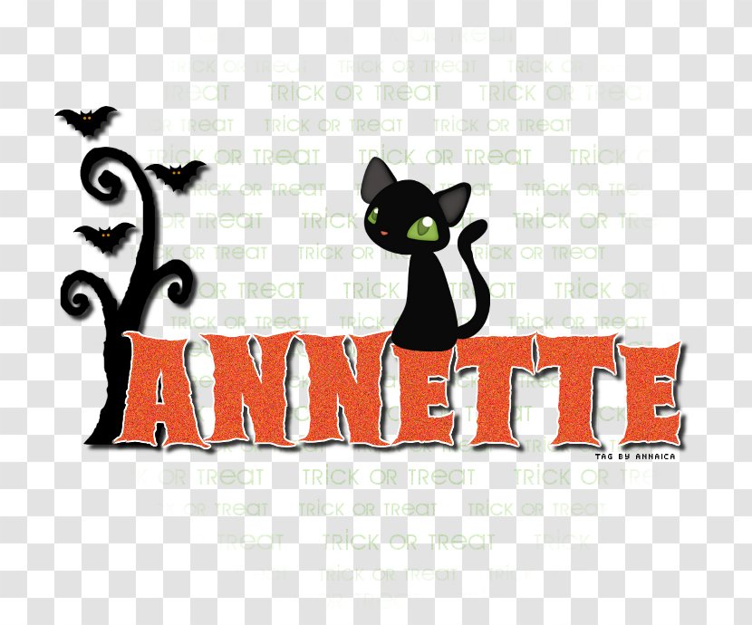Cat Logo Name Clip Art - Brand - Scary Place Transparent PNG
