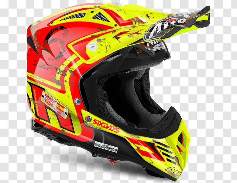Motorcycle Helmets AIROH Kevlar International Six Days Enduro - Protective Gear In Sports Transparent PNG
