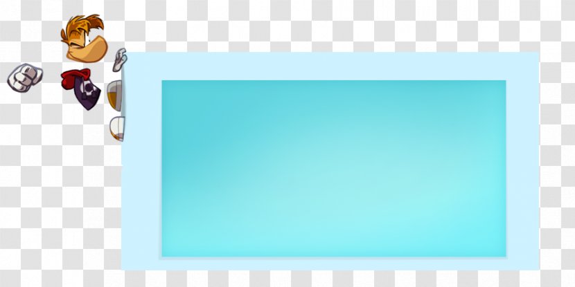Desktop Wallpaper Turquoise Picture Frames - Blue - Rayman Origins Transparent PNG