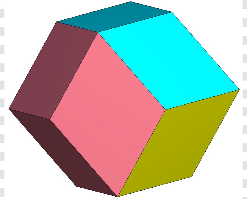 Rhombic Dodecahedron Polyhedron Angle Face - Dual Transparent PNG