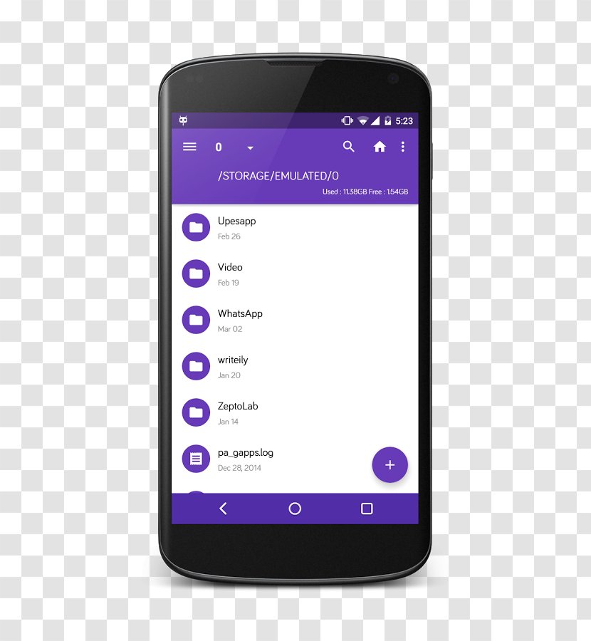 Feature Phone File Manager Android - Multimedia Transparent PNG