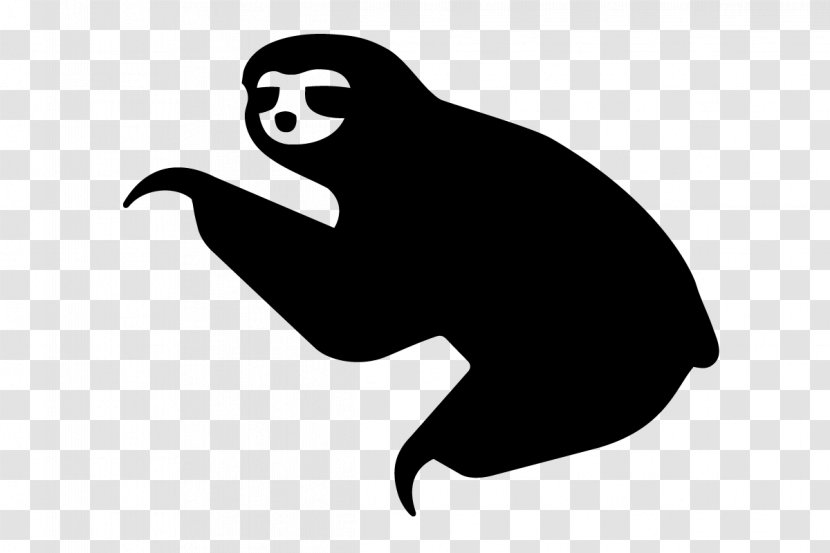 Sloth Silhouette Drawing Clip Art - Bear - Flier Transparent PNG