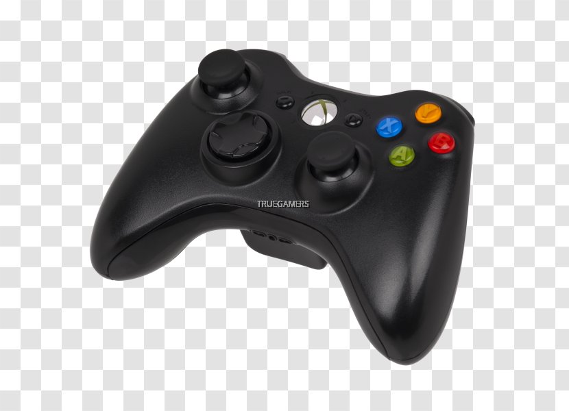 Xbox 360 Controller One Black Game Controllers - Video Games Transparent PNG