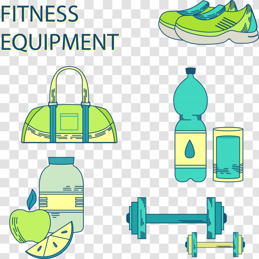 Clip Art - Drawing - Fitness Equipment Essentials Transparent PNG