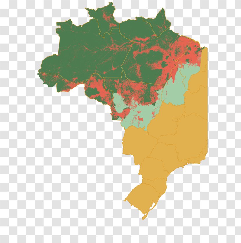 Regions Of Brazil Map Stock Photography Transparent PNG