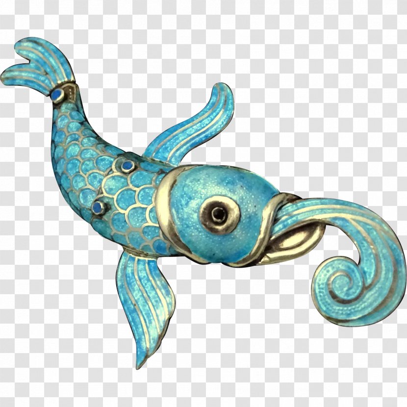 Turquoise Fish - Figurine - Organism Transparent PNG