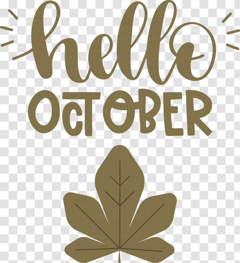 Hello October October Transparent PNG