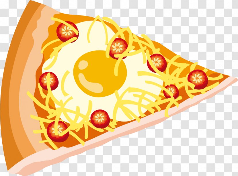 Pizza Cheese Fried Egg - Vector Omelette Transparent PNG