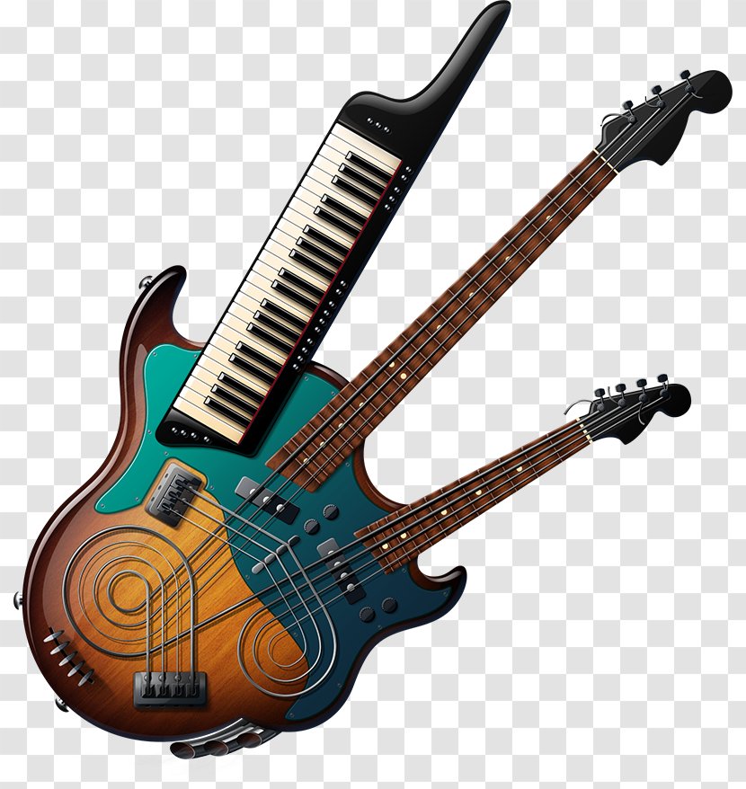 Bass Guitar Acoustic-electric Slide - Tree Transparent PNG