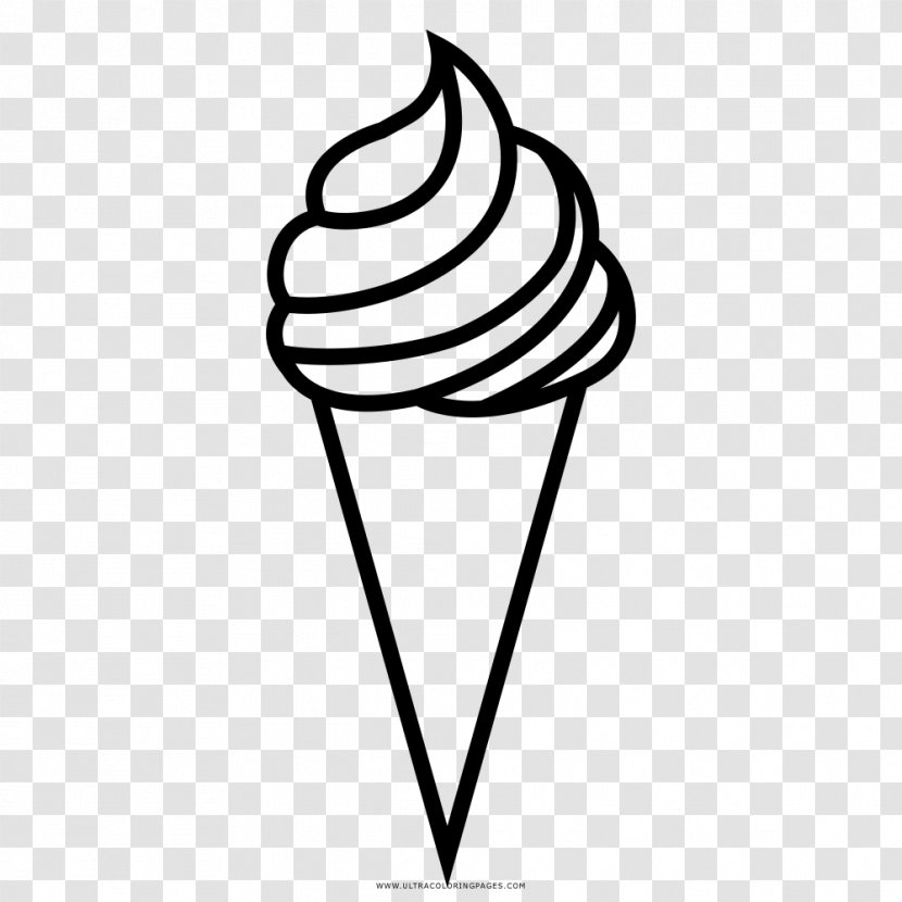 Ice Cream Coloring Book Drawing Clip Art - Page Transparent PNG