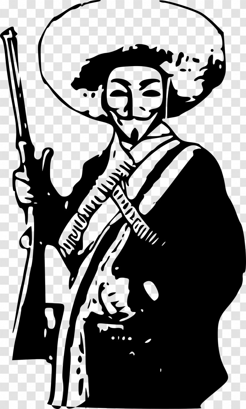 Mexican Revolution Emiliano Zapata Technological University UTEZ Anonymous Clip Art - Cartoon Transparent PNG