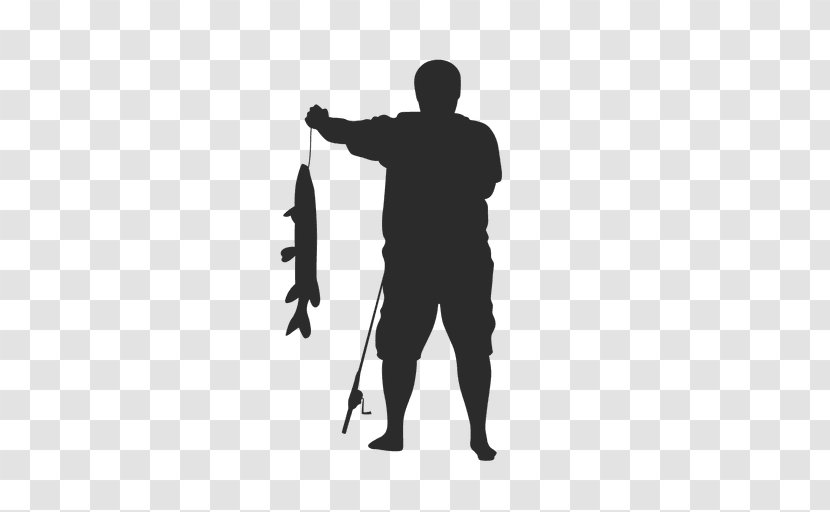 Fishing Silhouette Fisherman Hunting Logo - Shoulder - Pepsi Man Transparent PNG