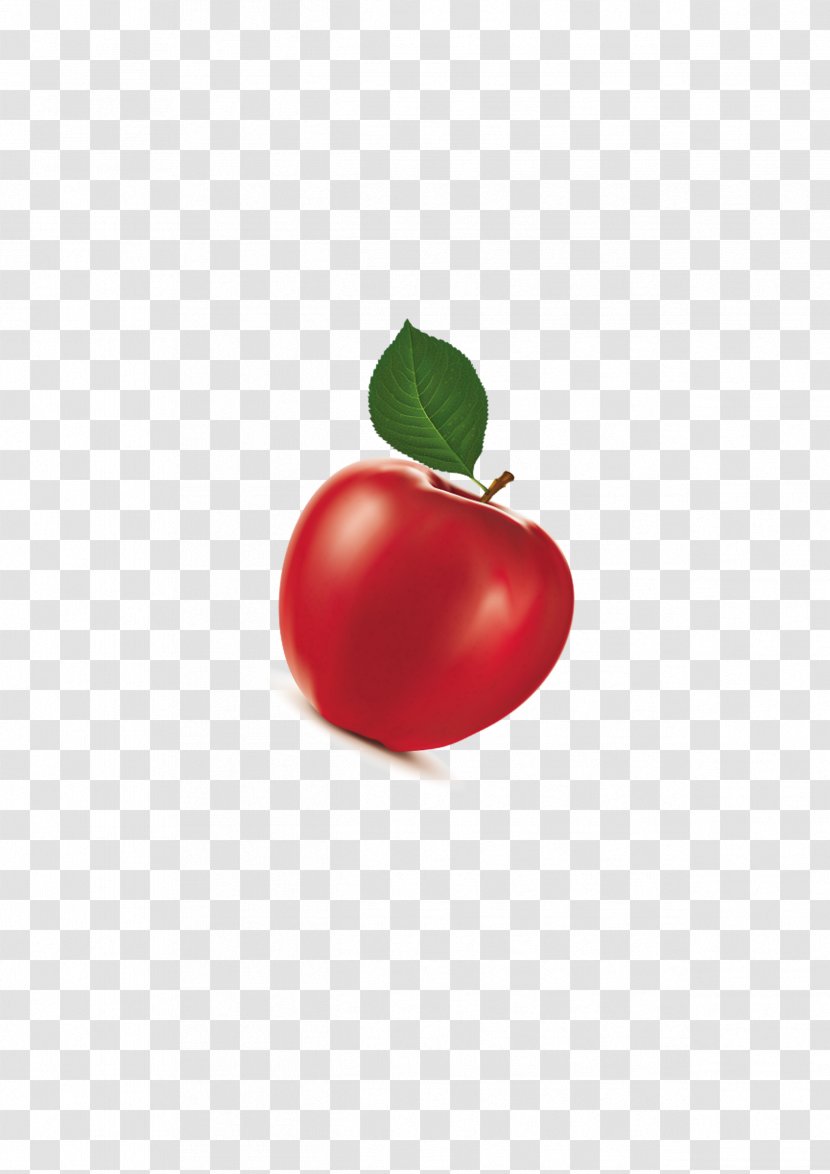 Apple Cherry Heart Computer Wallpaper - A Red Transparent PNG