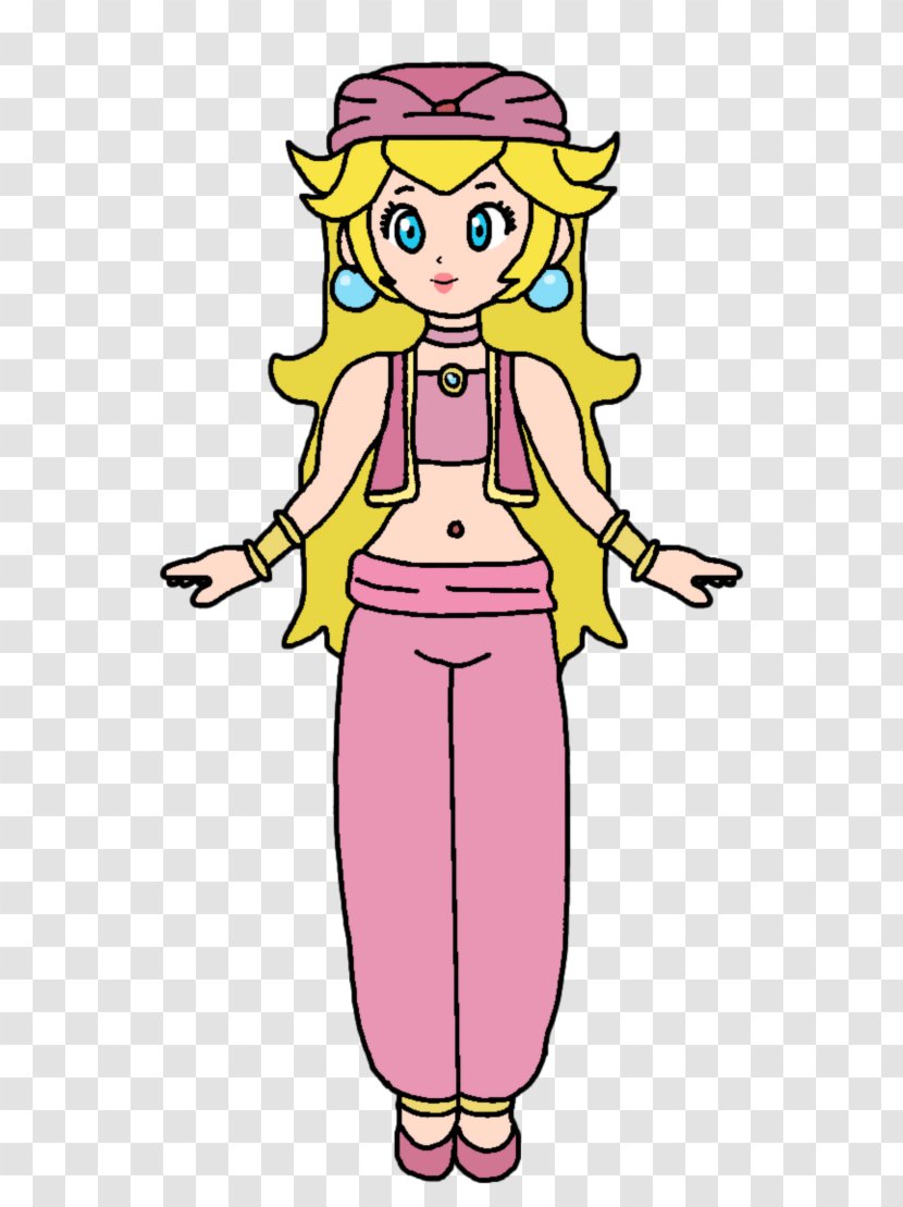 Princess Peach Daisy Anna Luigi Dress - Cartoon Transparent PNG