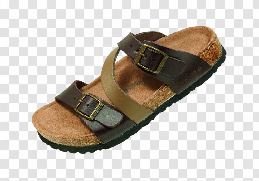 Slide Sandal Shoe Brown Walking - Problems Transparent PNG