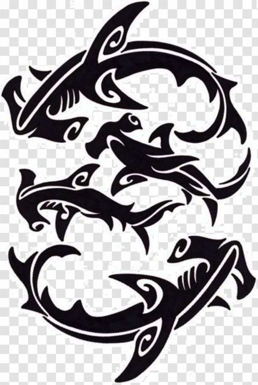 Great White Shark Background - Fish - Logo Transparent PNG
