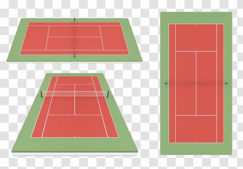 Tennis Centre Badminton Illustration - Area - Geometric Court Transparent PNG