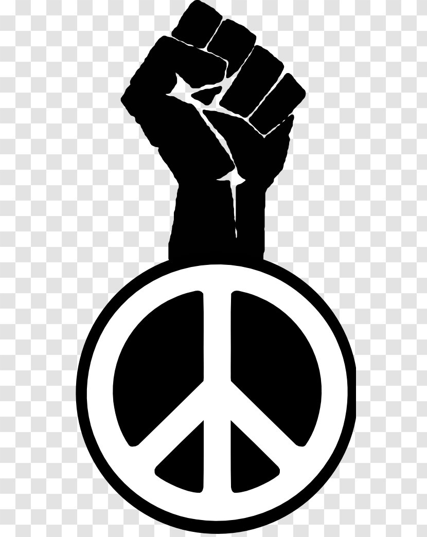 Raised Fist Peace Black Power Clip Art - Symbol - Pictures Of A Transparent PNG