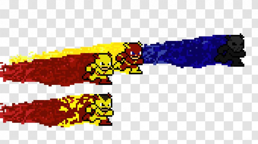 Flash Hunter Zolomon Eobard Thawne Wally West Pixel Art - Dc Comics Transparent PNG