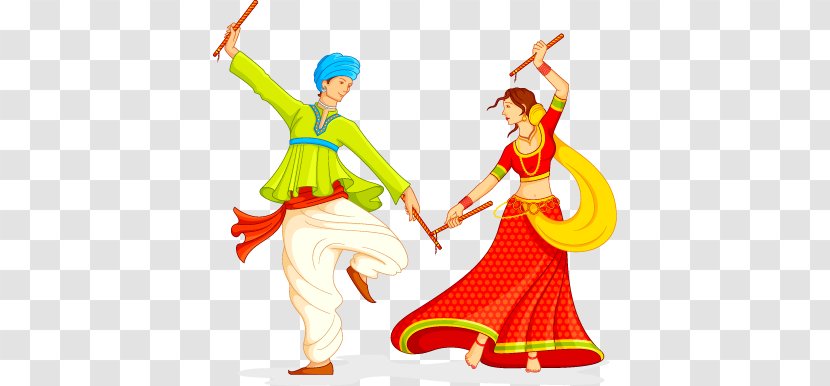 Garba Dandiya Raas Navaratri Song - Dance - Men And Women Transparent PNG