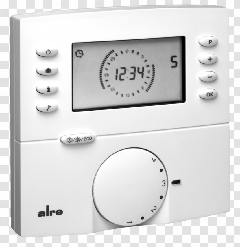 Programmable Thermostat Underfloor Heating Nachtabsenkung ALRE-IT Regeltechnik GmbH - Digital Data - FETR Transparent PNG