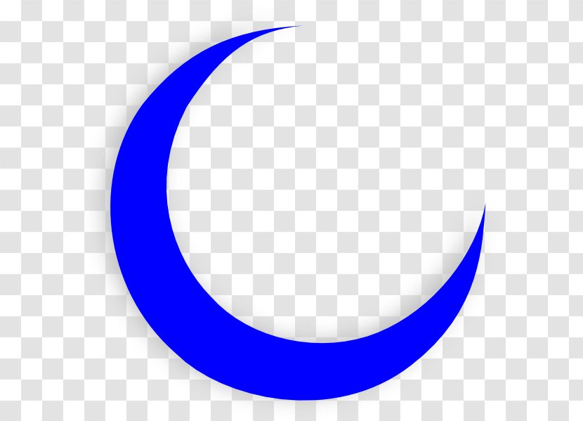 Crescent Blue Moon Clip Art - Area - Cliparts Transparent PNG